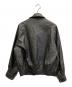 WYM LIDNM (ウィム バイ リドム) ARTIFICIAL GRAIN FLIGHT BLOUSON ブラウン サイズ:L：5000円