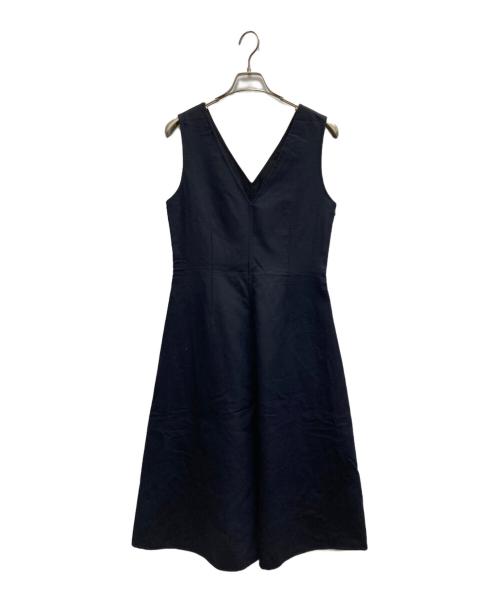 BALLSEY（ボールジィ）BALLSEY (ボールジィ) ミックスミルドジャージー コクーンライクワンピース ネイビー サイズ:36の古着・服飾アイテム