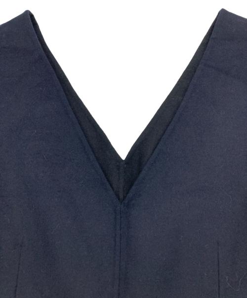 BALLSEY（ボールジィ）BALLSEY (ボールジィ) ミックスミルドジャージー コクーンライクワンピース ネイビー サイズ:36の古着・服飾アイテム