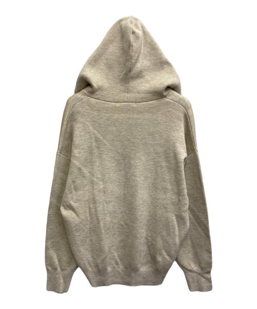 Noble（ノーブル）Noble (ノーブル) 接結タック編みフードプルオーバー ベージュ サイズ:FREEの古着・服飾アイテム