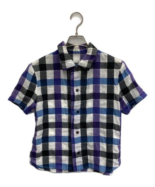 Y's（ワイズ）Y's (ワイズ) チェックシャツ パープル サイズ:1の古着・服飾アイテム