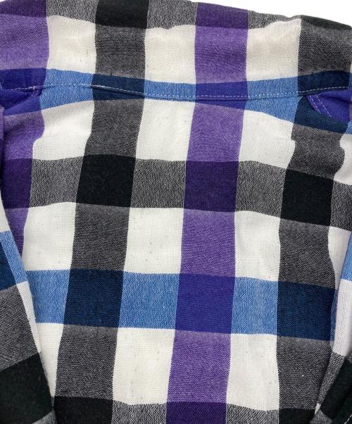 Y's（ワイズ）Y's (ワイズ) チェックシャツ パープル サイズ:1の古着・服飾アイテム