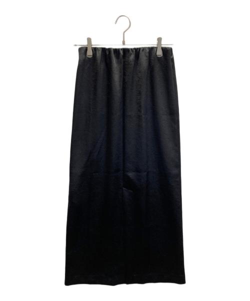 SALON adam et rope'（サロンアダムエロペ）SALON adam et rope' (サロンアダムエロペ) シャイニーナロースカート2 ブラック サイズ:MLの古着・服飾アイテム