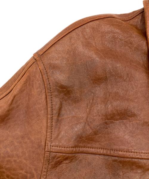 NIZZO（ニッゾ）NIZZO (ニッゾ) レザージャケット ブラウン サイズ:100-82-170の古着・服飾アイテム