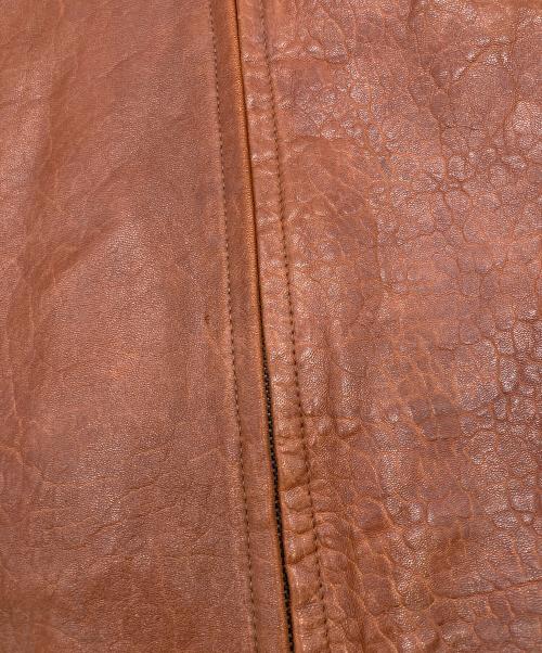 NIZZO（ニッゾ）NIZZO (ニッゾ) レザージャケット ブラウン サイズ:100-82-170の古着・服飾アイテム