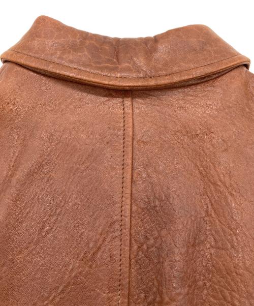 NIZZO（ニッゾ）NIZZO (ニッゾ) レザージャケット ブラウン サイズ:100-82-170の古着・服飾アイテム