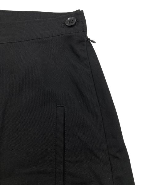yohji yamamoto+noir（ヨウジヤマモトプリュスノアール）yohji yamamoto+Noir (ヨウジヤマモトプリュスノアール) タックフレアスカート ブラック サイズ:2の古着・服飾アイテム