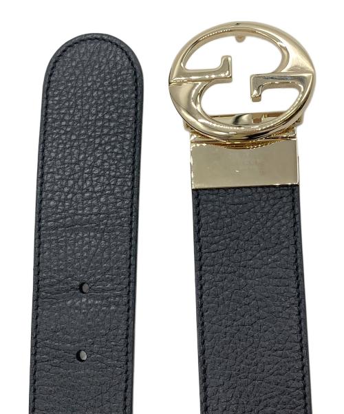 GUCCI（グッチ）GUCCI (グッチ) GGロゴリバーシブルベルト レッド×ブラック サイズ: 85-34の古着・服飾アイテム