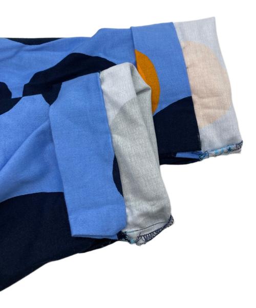 marimekko（マリメッコ）marimekko (マリメッコ) Keidas ワンピース ブルー×ネイビー サイズ:SIZE42の古着・服飾アイテム