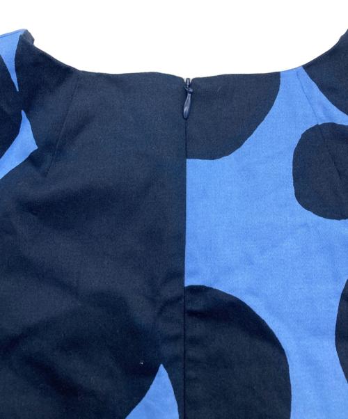 marimekko（マリメッコ）marimekko (マリメッコ) Keidas ワンピース ブルー×ネイビー サイズ:SIZE42の古着・服飾アイテム