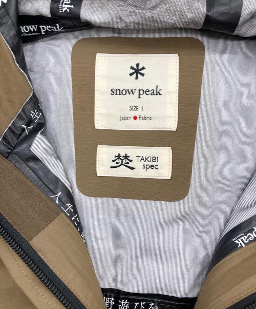 Snow peak（スノーピーク）Snow peak (スノーピーク) TAKIBI FR 3L レイン コート ブラウン サイズ:1の古着・服飾アイテム