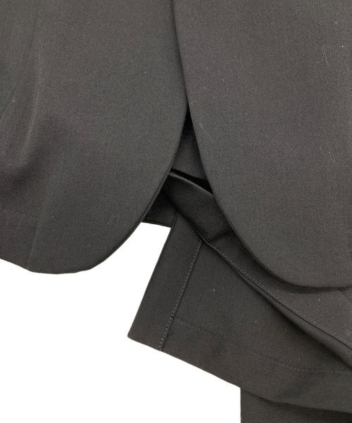 yohji yamamoto+noir（ヨウジヤマモトプリュスノアール）yohji yamamoto+noir (ヨウジヤマモトプリュスノアール) 18SS　ウールギャバジンテーラードジャケット ブラック サイズ:1の古着・服飾アイテム
