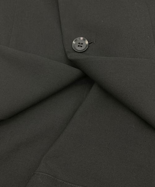 yohji yamamoto+noir（ヨウジヤマモトプリュスノアール）yohji yamamoto+noir (ヨウジヤマモトプリュスノアール) 18SS　ウールギャバジンテーラードジャケット ブラック サイズ:1の古着・服飾アイテム