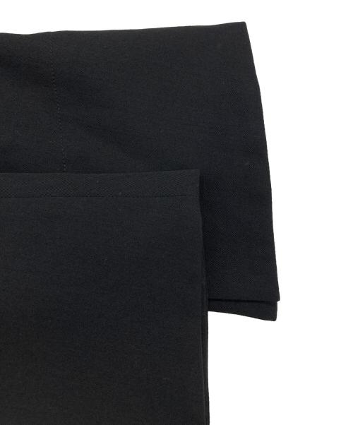 yohji yamamoto+noir（ヨウジヤマモトプリュスノアール）yohji yamamoto+noir (ヨウジヤマモトプリュスノアール) 18SS　ウールギャバジンテーラードジャケット ブラック サイズ:1の古着・服飾アイテム