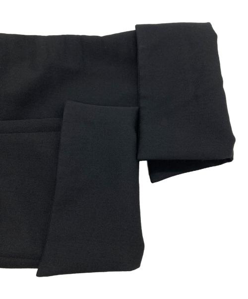 yohji yamamoto+noir（ヨウジヤマモトプリュスノアール）yohji yamamoto+noir (ヨウジヤマモトプリュスノアール) 18SS　ウールギャバジンテーラードジャケット ブラック サイズ:1の古着・服飾アイテム