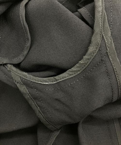 yohji yamamoto+noir（ヨウジヤマモトプリュスノアール）yohji yamamoto+noir (ヨウジヤマモトプリュスノアール) 18SS　ウールギャバジンテーラードジャケット ブラック サイズ:1の古着・服飾アイテム