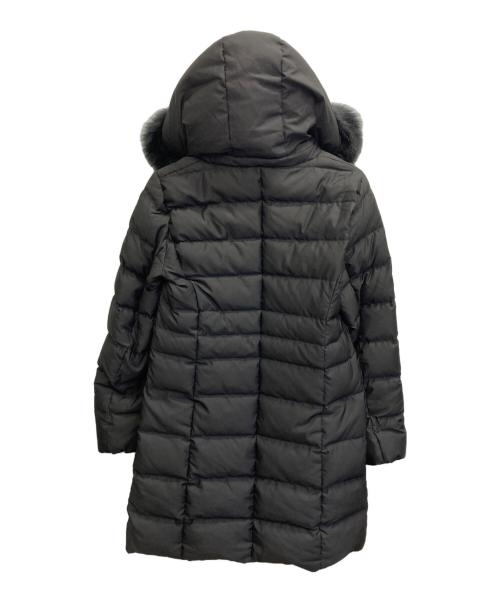 INDIVI（インディヴィ）INDIVI (インディヴィ) ロング丈リサイクルダウンコート ブラック サイズ:SIZE38の古着・服飾アイテム