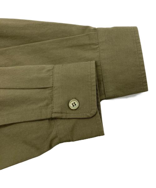 SOL soonerorlater（ソル スーナーオアレイター）SOL soonerorlater (ソル スーナーオアレイター) COTTON TWILL SHIRT グリーン サイズ:Lの古着・服飾アイテム