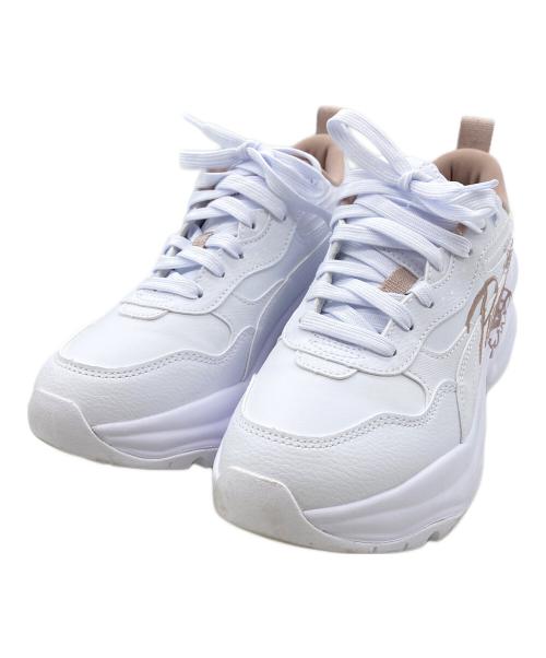 PUMA（プーマ）PUMA (プーマ) ローカットスニーカー/シリア ウェッジ GR ホワイト サイズ:24の古着・服飾アイテム