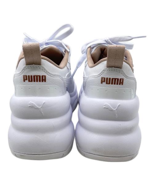 PUMA（プーマ）PUMA (プーマ) ローカットスニーカー/シリア ウェッジ GR ホワイト サイズ:24の古着・服飾アイテム