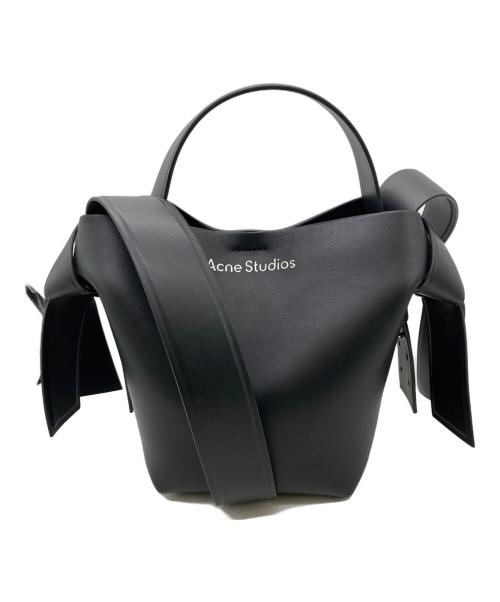 Acne studios（アクネ ストゥディオズ）Acne studios (アクネ ストゥディオズ) MUSUBI MINI SHOULDER BAG ブラックの古着・服飾アイテム