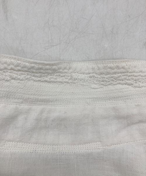 MITTAN（ミッタン）MITTAN (ミッタン) コットンカディシャツ ホワイト サイズ:4の古着・服飾アイテム
