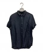 BLACK COMME des GARCONSブラックコムデギャルソン）の古着「ペイズリー刺繍キュプラロングシャツ」｜ブラック