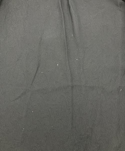 BLACK COMME des GARCONS（ブラックコムデギャルソン）BLACK COMME des GARCONS (ブラックコムデギャルソン) ペイズリー刺繍キュプラロングシャツ ブラック サイズ:Lの古着・服飾アイテム