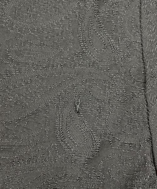 BLACK COMME des GARCONS（ブラックコムデギャルソン）BLACK COMME des GARCONS (ブラックコムデギャルソン) ペイズリー刺繍キュプラロングシャツ ブラック サイズ:Lの古着・服飾アイテム