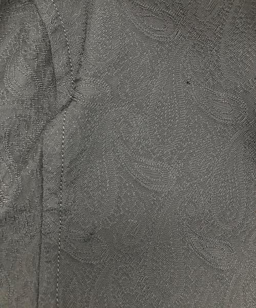 BLACK COMME des GARCONS（ブラックコムデギャルソン）BLACK COMME des GARCONS (ブラックコムデギャルソン) ペイズリー刺繍キュプラロングシャツ ブラック サイズ:Lの古着・服飾アイテム