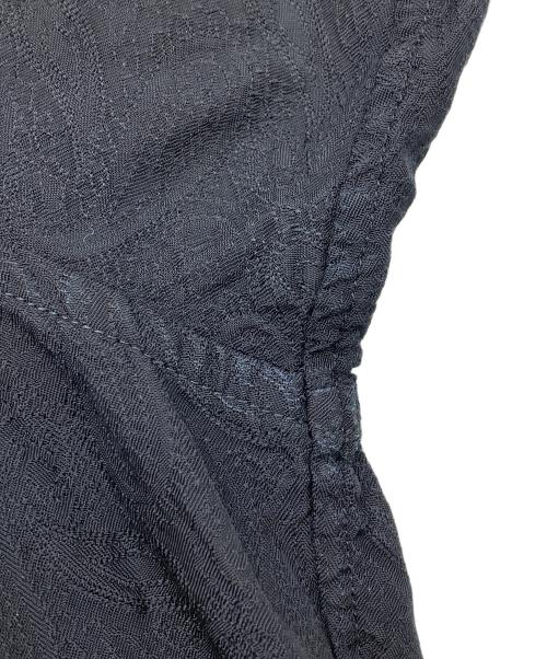 BLACK COMME des GARCONS（ブラックコムデギャルソン）BLACK COMME des GARCONS (ブラックコムデギャルソン) ペイズリー刺繍キュプラロングシャツ ブラック サイズ:Lの古着・服飾アイテム