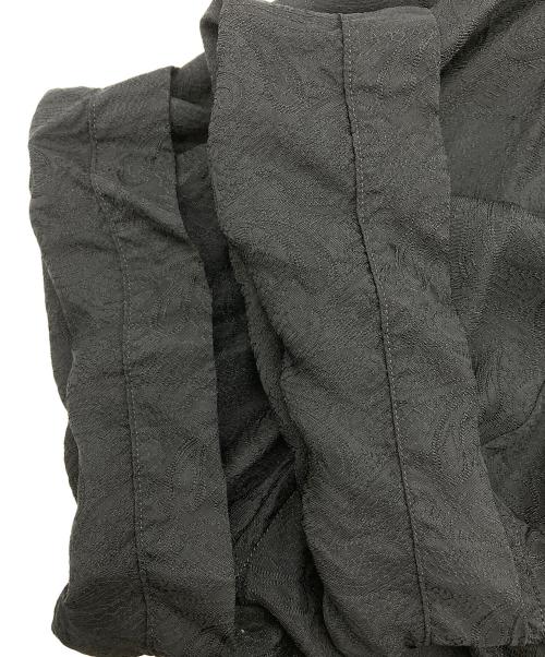 BLACK COMME des GARCONS（ブラックコムデギャルソン）BLACK COMME des GARCONS (ブラックコムデギャルソン) ペイズリー刺繍キュプラロングシャツ ブラック サイズ:Lの古着・服飾アイテム