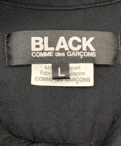 BLACK COMME des GARCONS（ブラックコムデギャルソン）BLACK COMME des GARCONS (ブラックコムデギャルソン) ペイズリー刺繍キュプラロングシャツ ブラック サイズ:Lの古着・服飾アイテム
