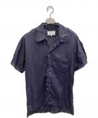 Maison Margielaメゾンマルジェラ）の古着「20SS　カットオフオープンカラーシャツ」｜ネイビー