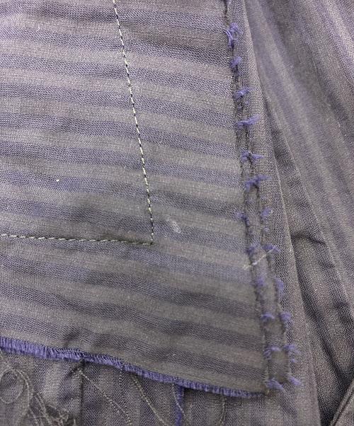 Maison Margiela（メゾンマルジェラ）Maison Margiela (メゾンマルジェラ) 20SS　カットオフオープンカラーシャツ ネイビー サイズ:39の古着・服飾アイテム