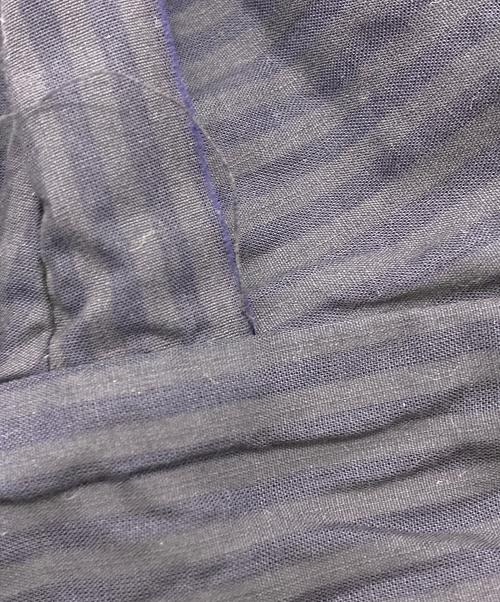 Maison Margiela（メゾンマルジェラ）Maison Margiela (メゾンマルジェラ) 20SS　カットオフオープンカラーシャツ ネイビー サイズ:39の古着・服飾アイテム