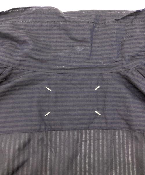 Maison Margiela（メゾンマルジェラ）Maison Margiela (メゾンマルジェラ) 20SS　カットオフオープンカラーシャツ ネイビー サイズ:39の古着・服飾アイテム