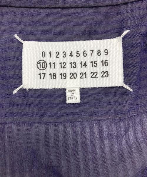 Maison Margiela（メゾンマルジェラ）Maison Margiela (メゾンマルジェラ) 20SS　カットオフオープンカラーシャツ ネイビー サイズ:39の古着・服飾アイテム