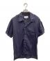 Maison Margiela（メゾンマルジェラ）の古着「20SS　カットオフオープンカラーシャツ」｜ネイビー