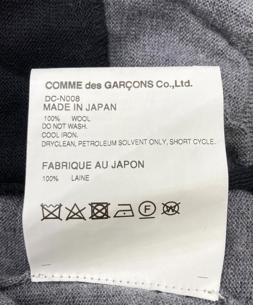 COMME des GARCONS HOMME DEUX（コムデギャルソン オム ドゥ）COMME des GARCONS HOMME DEUX (コムデギャルソン オム ドゥ) ウールニットベスト グレー×ブラック サイズ:Mの古着・服飾アイテム