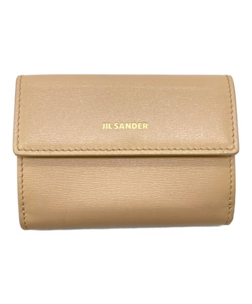 JIL SANDER（ジルサンダー）JIL SANDER (ジルサンダー) 3つ折り財布 ベージュの古着・服飾アイテム