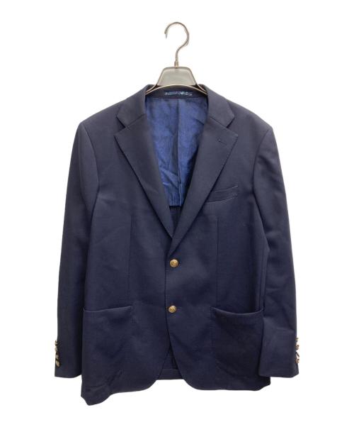 BAKER STREE（ベイカー・ストリート）BAKER STREE (ベイカー・ストリート) ウールホップサックブレザー ネイビー サイズ:Mの古着・服飾アイテム