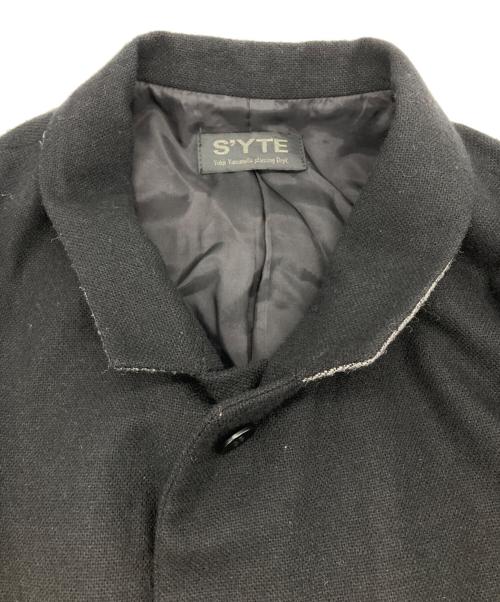 s'yte（サイト）s'yte (サイト) ウールギャバジンコート ブラック サイズ:サイズ3の古着・服飾アイテム