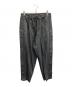 s'yte（サイト）の古着「SS22 Pe/Rayon Tropical Pinstripe side snap wide pants」｜グレー