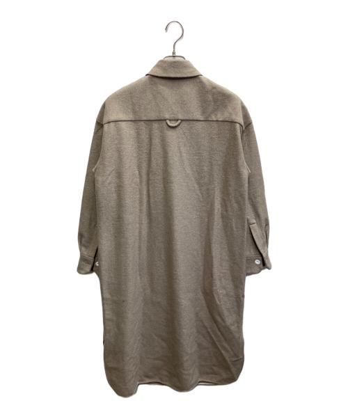 upper hights（アッパーハイツ）upper hights (アッパーハイツ) ウールジャージー CPOロングシャツ ワンピース グレー サイズ:1の古着・服飾アイテム
