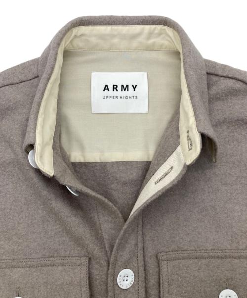 upper hights（アッパーハイツ）upper hights (アッパーハイツ) ウールジャージー CPOロングシャツ ワンピース グレー サイズ:1の古着・服飾アイテム
