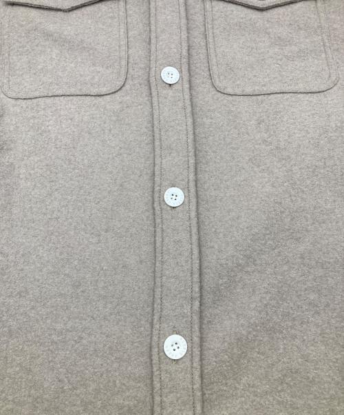 upper hights（アッパーハイツ）upper hights (アッパーハイツ) ウールジャージー CPOロングシャツ ワンピース グレー サイズ:1の古着・服飾アイテム