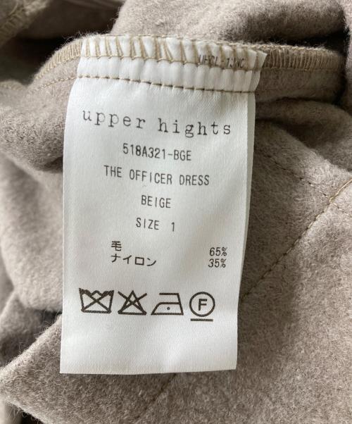 upper hights（アッパーハイツ）upper hights (アッパーハイツ) ウールジャージー CPOロングシャツ ワンピース グレー サイズ:1の古着・服飾アイテム