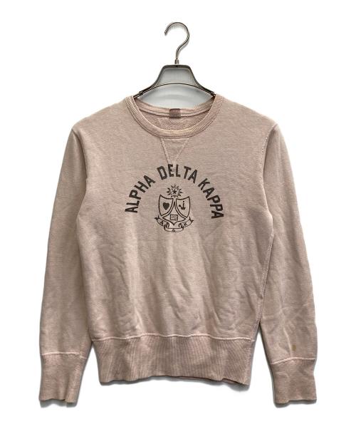 Ues（ウエス）UES (ウエス) プリントスウェット ピンク サイズ:1の古着・服飾アイテム