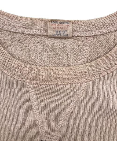 Ues（ウエス）UES (ウエス) プリントスウェット ピンク サイズ:1の古着・服飾アイテム